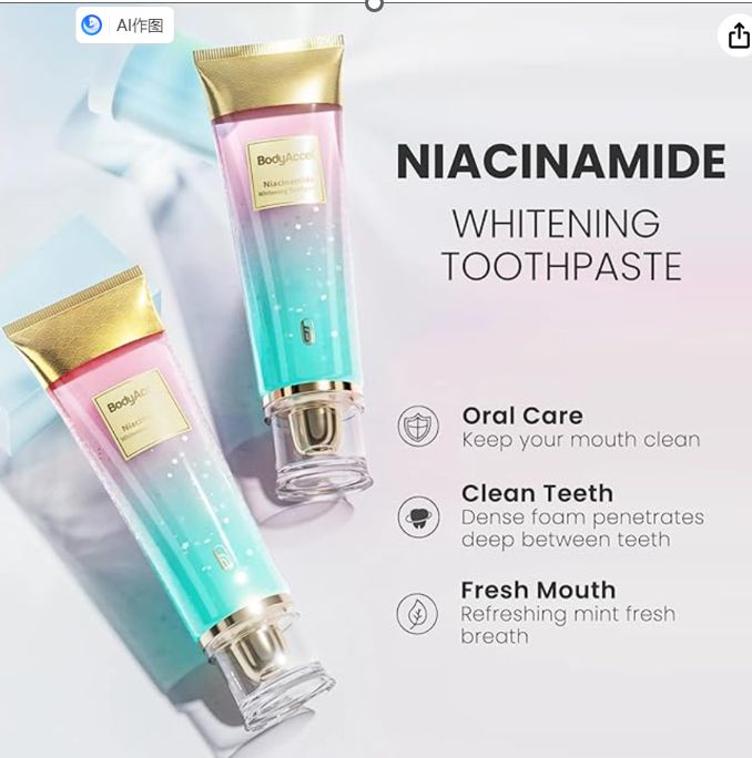 Nicotinamide Dazzle White Toothpaste 100g