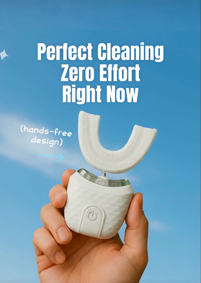 Bright Clean™ Automatic Whitening Toothbrush – Hands-Free Deep Clean & Gum Massage