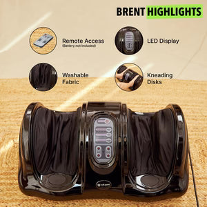 Electric Foot Rest Massager with Deep Kneading & Digital Controls – Foot Massage Machine for Pain Relief & Circulation